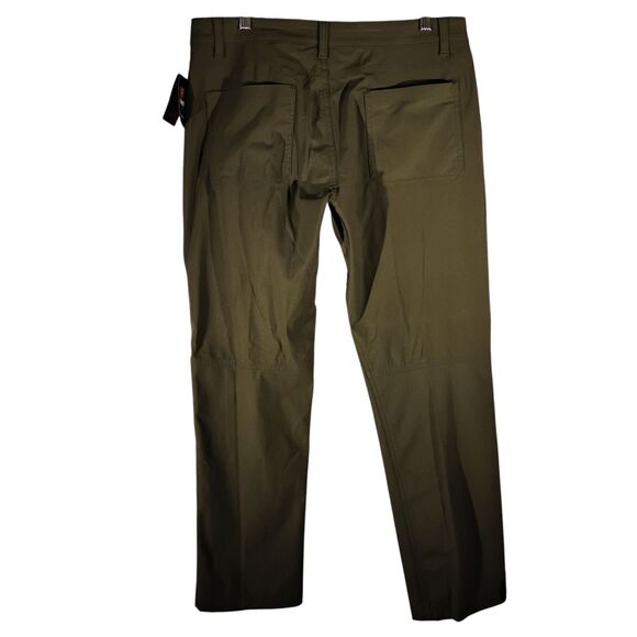 SwissTech+ st travel pants mens 34x30 olive green hiking straight SMB38479 - Picture 2 of 10